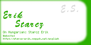 erik starcz business card